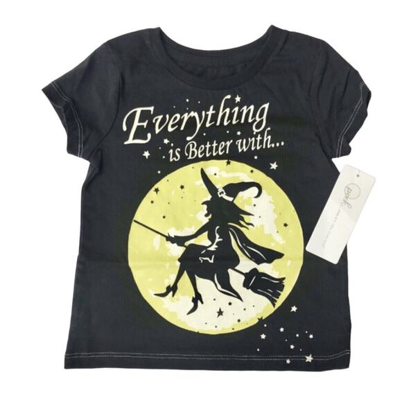 NWT Peek Halloween Witch Tee Size 2T - Picture 1 of 5